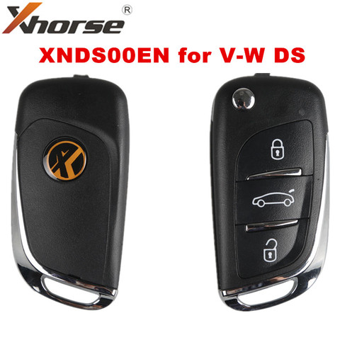 XHORSE XNDS00EN DS Style Wireless Universal Remote Key 3 Buttons XN002 Remote Key for DS for VW VVDI Key Tool ► Photo 1/6