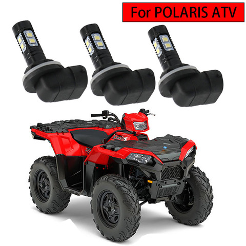 50w Bulbs Upper headlight For 2005-2022 POLARIS SPORTSMAN 110 300 400 450 500 550 570 600 700 800 850 1000 & ACE XP X2 SP MODELS ► Photo 1/6