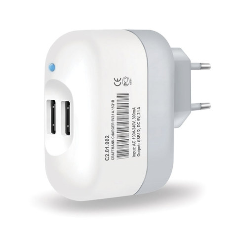 Craftmann USB Charger 2.1A (5V, 10.5W) ► Photo 1/1