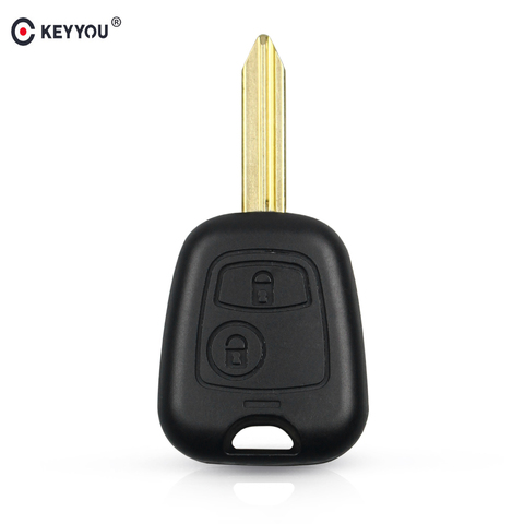 KEYYOU 2 Buttons Remote Key Flip Fob Car Key Case For Peugeot Partner Expert Boxer SX9 Blade Car Key Shell ► Photo 1/6