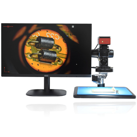 Full HD Sony Sensor IMX342 4K 1080P 2D 3D Inspection Microscope Industrial Electronic Video Precision Measuring Magnifier ► Photo 1/6