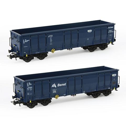 1pc/2pcs HO Scale 1:87 Open Gondola Car Wagon Railway Transporter Model Train Container Carriage Freight Car C8742 ► Photo 1/6