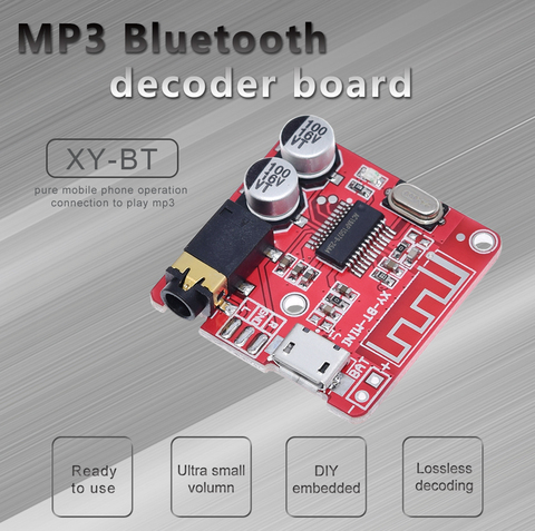 DIY Bluetooth Audio Receiver board Bluetooth 4.0 4.1 4.2 5.0 MP3 Lossless Decoder Board Wireless Stereo Music Module 3.7-5V ► Photo 1/6