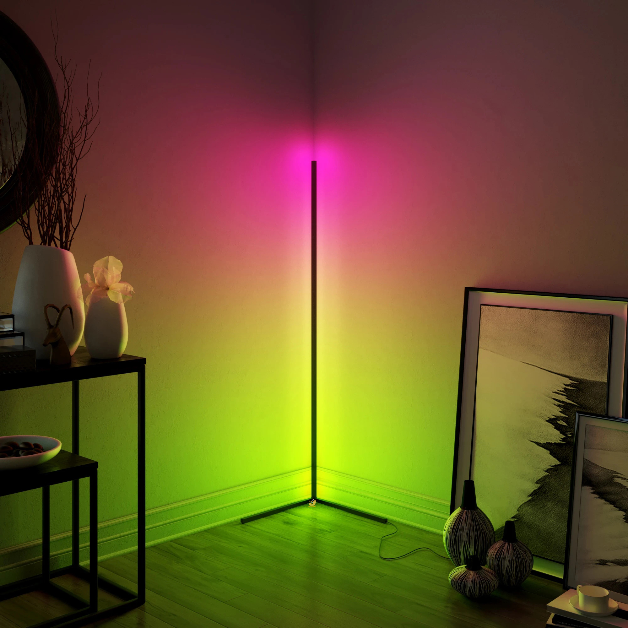 Modern Led Corner Floor Lamp, Standing Lights For Living Room