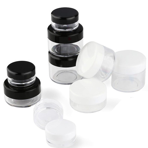 50Pcs Plastic Cosmetics Jar Makeup Box Nail Art Storage Pot Container 2g 3g 5g 10g 15g 20g Sample Lotion Face Cream Bottle ► Photo 1/6