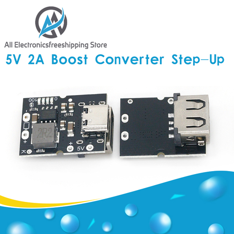 Type-C USB 5V 2A Boost Converter Step-Up Power Module Lithium Battery Charging Protection Board LED Display USB For DIY Charger ► Photo 1/6