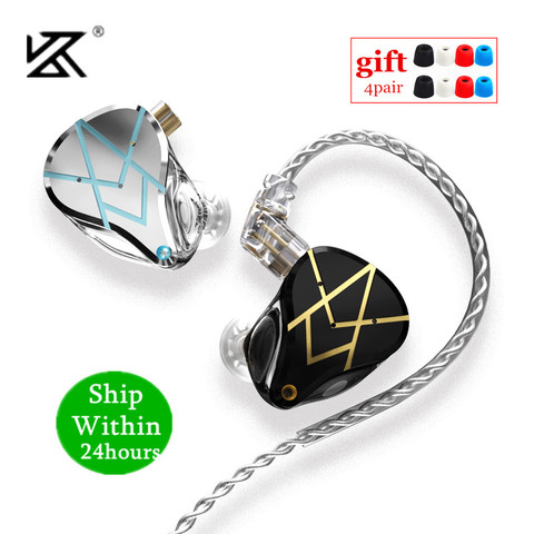 KZ ASX 20BA Units HIFI In Ear Monitor Balanced Armature Earphones Noise Cancelling Earbuds DJ Sport Headset KZ ZAX ASF ZSX CA16 ► Photo 1/6