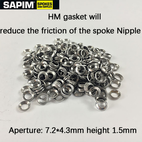 SAPIM inner spherical spoke Nipple gasket, anti-loose deflection washer to enhance the strength of the wheel group Nipple ► Photo 1/3