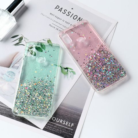 Star Epoxy Case For Xiaomi Redmi Note 8 7 Pro Cases Bling Glitter Bumper Xiomi Mi 9T A3 7A K20 5A 4X 6 5 9 8 A2 Lite SE Covers ► Photo 1/6