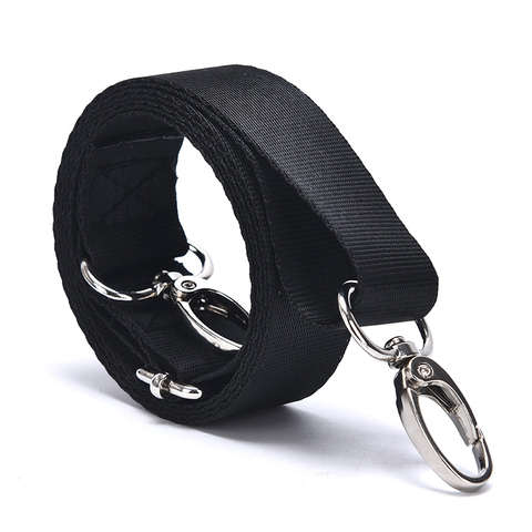 1pcs Black Adjustable Nylon Shoulder Bag Belt Replacement Laptop Crossbody Camera Strap 120x2.5cm ► Photo 1/6