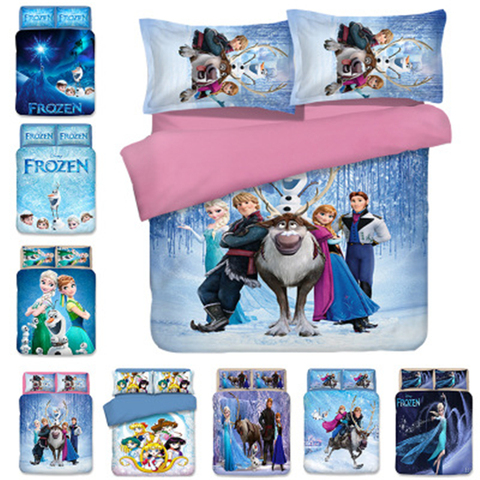 Frozen Elsa Anna Double Queen King, Twin Bed Linen Size