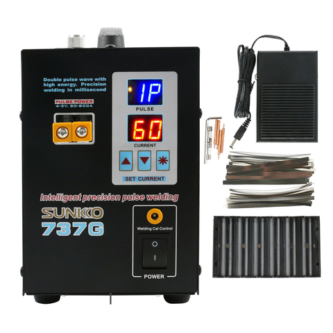 Dual Digital Display Battery Spot Welding Machine SUNKKO 737G Lithium Battery Welding Machine Double Pulse Wave With High Energy ► Photo 1/5