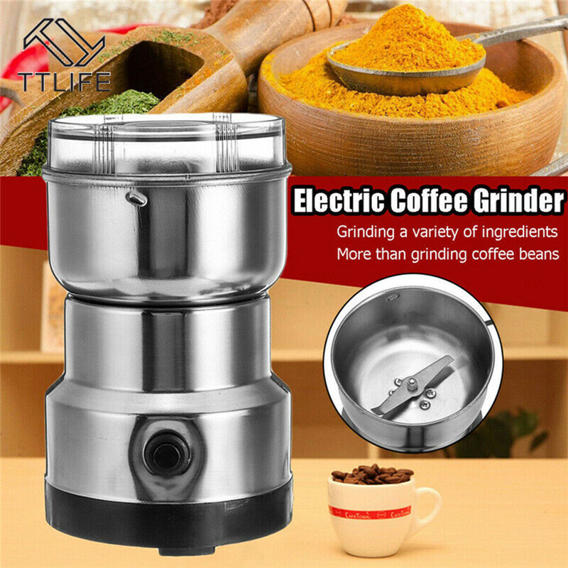 Coffee Bean Grinder 400w Electric Coffee Grinder Stainless Steel Coffee  Grinder Coffee Beans Spices Grinding Machine With Blade - Manual Coffee  Grinders - AliExpress