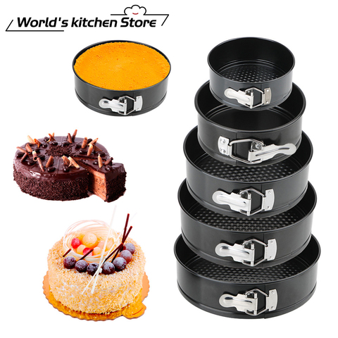 Removable Bottom Non-Stick Metal Bake Mould Round Cake Pan Bakeware  Carbon Steel Cakes Molds Kitchen Accessories ► Photo 1/6