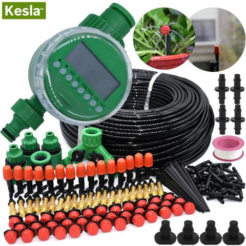 KESLA 5M-50M Automatic Garden Watering System Kit Timer Controller DIY Garden Micro Drip Irrigation Misting Spray Cooling System ► Photo 1/6