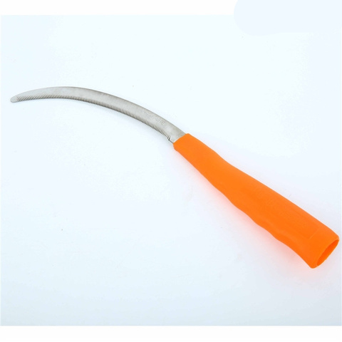 Lightweight steel small saw sickle knife Plastic handle Weed Remover Grass Sickle Sharp Garden Plants Weeder Cutter tools ► Photo 1/6