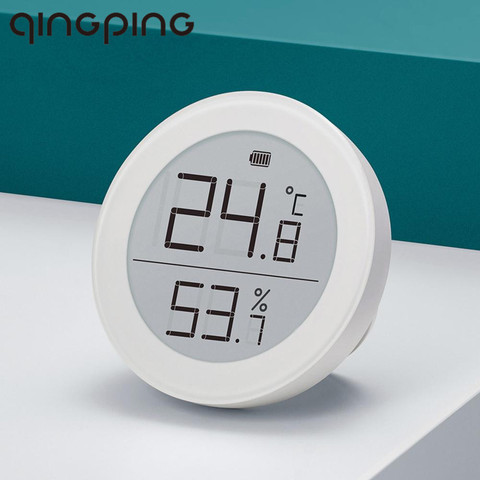 qingping Digital Temperature Humidity Sensor Data Storage Electronic Link INK Screen Thermometer Moisture Meter ► Photo 1/6