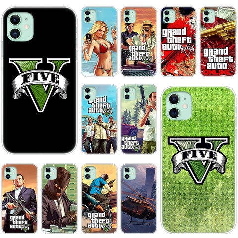 Grand Theft Auto GTA V Phone Case for iPhone X 10 8 7 Plus…