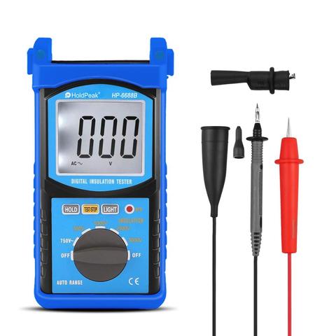 HoldPeak HP-6688B High Quality Digital 5000V 1999 Auto Range Insulation Resistance Tester Insulated Portable Tester Data Hold ► Photo 1/6