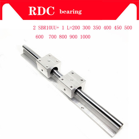 SBR linear rail HIGH SBR10 length 300 350 400 450 500 600 700mm  1set: 1 pcs  linear guide SBR10 + 2 pcs SBR10UU blocks for CNC ► Photo 1/4