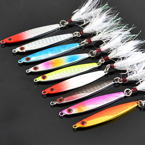 9 Colors Metal VIB Lures 7/10/15/18/22/30g Strong vivid Vibrations Spoon Lure Fishing bait Bass Artificial Hard Bait 3D Eyes ► Photo 1/6