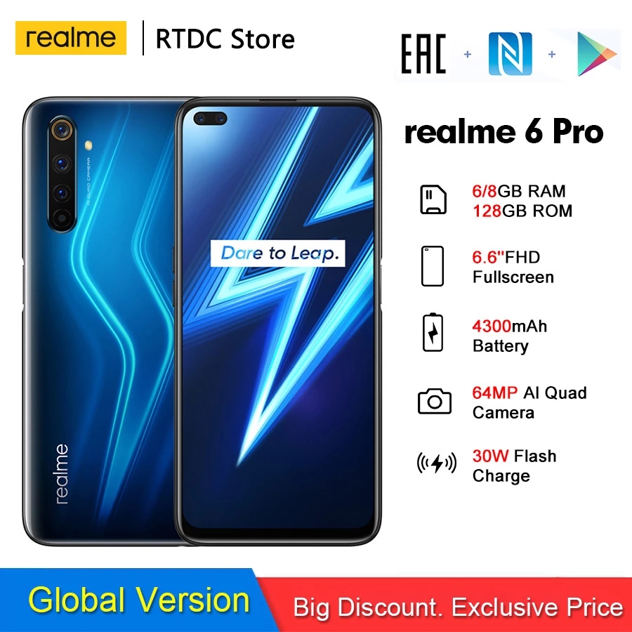 battery capacity of realme 6 pro