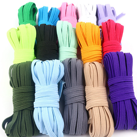 5m Elastic Elastic Band Color Sewing Household Rubber Band Polyester Elastic Band Garment Sewing Accessories Accessories 6mm ► Photo 1/6