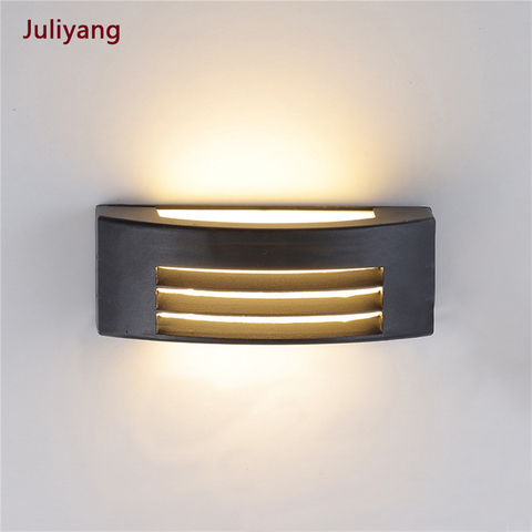 Modern outdoor waterproof wall light simple aluminum alloy LED wall lamps E27 courtyard aisle porch  living room wall sconce ► Photo 1/6