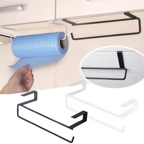 Hook Type Kitchen Roll Paper Towel Holder Storage Rack Sundries Organizer Home Storage Tools Cabinet Cupboard Tissue Shelf ► Photo 1/6