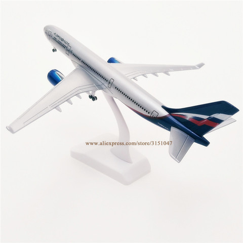 20cm Russia Air Aeroflot Russian A330 Airbus 330 Airways Airlines Metal Alloy Airplane Model Plane Aircraft w Landing Gears ► Photo 1/6