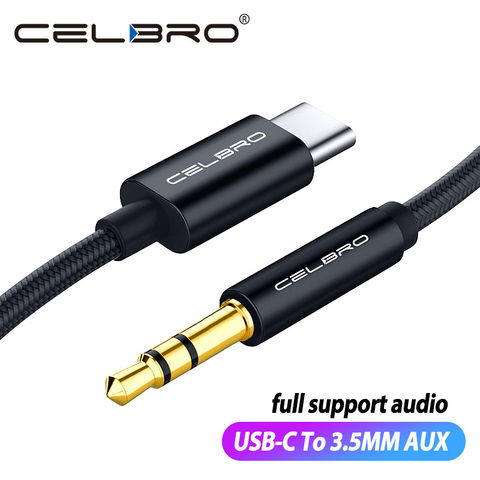 Usb Type C To 3.5mm Aux Audio Cable Headset Speaker Headphone Jack Adapter Car Aux for Samsung S20  Note 10 Plus Huawei P40 Pro ► Photo 1/6