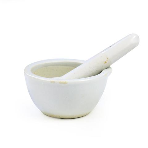 Mortar And Pestle With Pour Spout, Large,Porcelain Ceramic Medicine Grinding Bowl Pounding Stick Household Pot Crusher Tools ► Photo 1/6