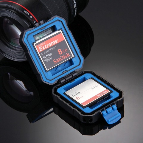 Puluz 11 in 1 Micro SD CF Memory Card Case Box Storage Waterproof Holder Protector for 3 SIM + 2 XQD + 2 CF + 2 TF + 2 SD Card ► Photo 1/6
