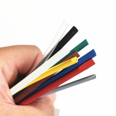 1meter 2:1 9 Colors 0.6mm 0.8mm 1mm 1.5mm 2mm 2.5mm 3mm 3.5mm 4mm 4.5mm 5mm Heat Shrink Heatshrink Tubing Tube Wire Dropshipping ► Photo 1/5