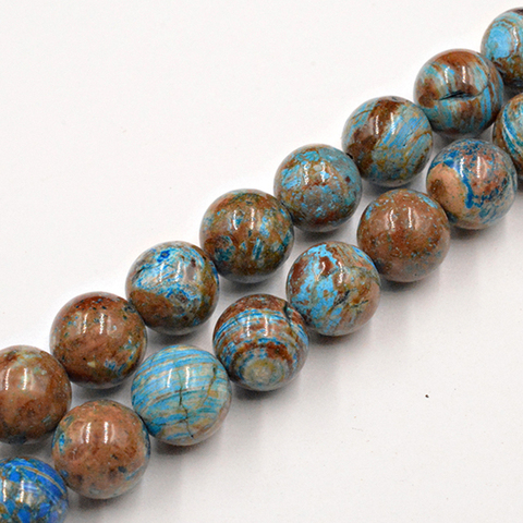 Natural Stone Blue Crazy Lace Agates Loose Jewelry Beads Smooth 4/6/8/10/12mm DIY Bracelet Necklace Accessories for Jewelry ► Photo 1/1