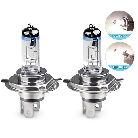 2pcs/1pair Car Headlight H4 55w Halogen Bulbs Very Bright 4300k H4 HB4 Halogen Lamp Car Headlight Fog Lamp Lights For BMW ► Photo 1/6