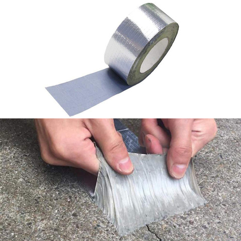 For Roof Pipe Repair Stop Leak Sticker Tape Waterproof Butyl Rubber Tape Adhesive Resistance High Temperature Aluminum Foil Tape ► Photo 1/6