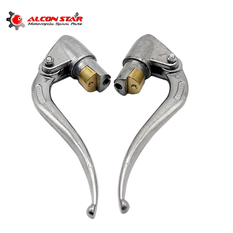 Alconstar- 1 Pair Silver Motorcycle Brake Clutch Lever Handle Grips CJ-K750 for BMW R72 R71 R51 Ural M72 M1 Sidecar Retro Motor ► Photo 1/5