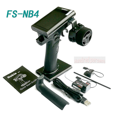 Flysky NB4 FS-NB4 2.4G 4CH Noble Radio Transmitter with FGR4 FGR4S Receiver Color Touch Screen for RC Boat Car ► Photo 1/6