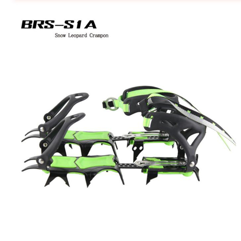 BRS 14 Teeth Ultralight Claws Crampons Shoes Non slip Cover Ice Gripper Outdoor Ski Ice Snow Grips Hiking Climbing ► Photo 1/6