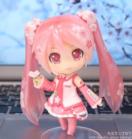 Anime Pink Sakura Miku Cute PVC Action Figure Collection Model Toys ► Photo 1/6