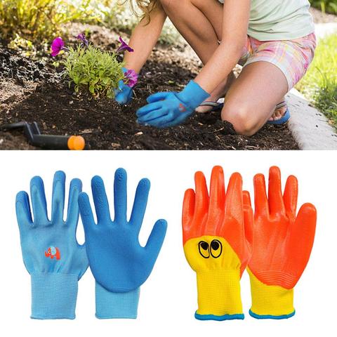 Kids Children Protective Gloves Durable Waterproof Garden Gloves Anti Bite Cut Collect Seashells Protector Planting Work Gadget ► Photo 1/6