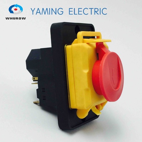 Free shipping Electromagnetic switch starter 7 Pin On Off 16A 230V with protection cover waterproof YCZ4-A ► Photo 1/5