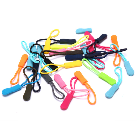 20pcs Zipper Pull Puller End Fit Rope Tag Replacement Clip Broken Buckle Fixer Zip Cord Tab Travel Bag Suitcase Tent Backpack ► Photo 1/4