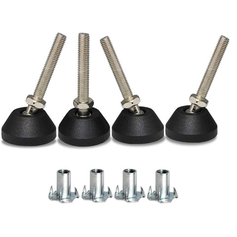 Swivel 40xM8x50mm Adjustable Leveling Supporting Feet With Screws DIY Furniture Leg Set of 4 ► Photo 1/6