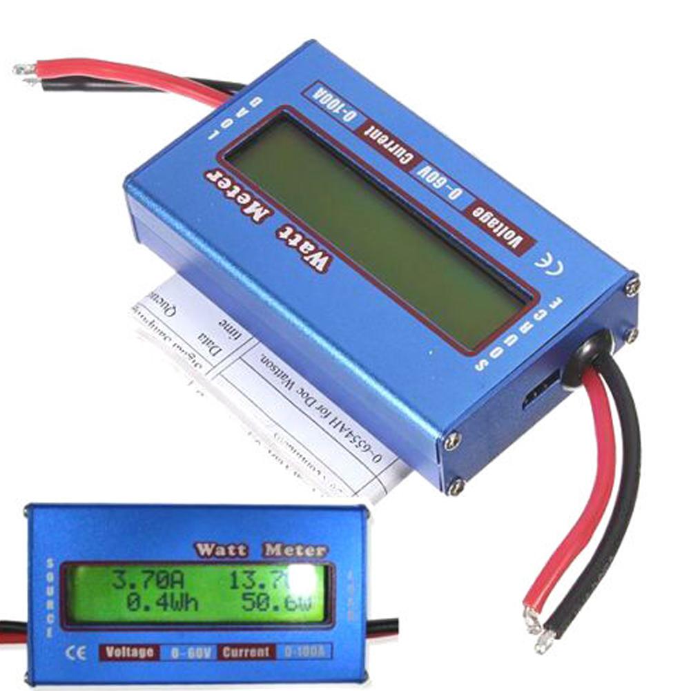 100A 60V High Accuracy Digital LCD Watt Tester Power Meter Analyzer Battery Checker Balance Voltage Consumption Performance Monitor Makerfire RC Watt Meter