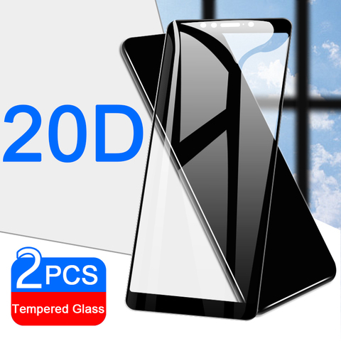 2pcs 20D tempered glass screen protector on the for ASUS Zenfone Max pro M1 ZB601KL M 1 ZB602K ZB555KL Protective glass 9H film ► Photo 1/6
