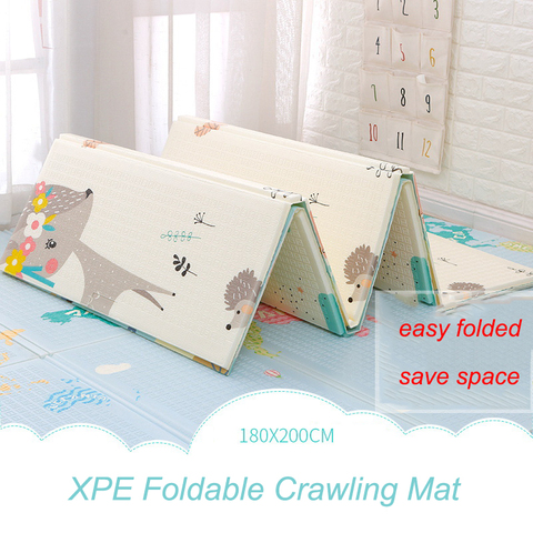 XPE Mat 1CM Thickness Cartoon Pad Kid Play Mat Foldable Anti-skid Carpet Children Game Mat 180X200CM ► Photo 1/6