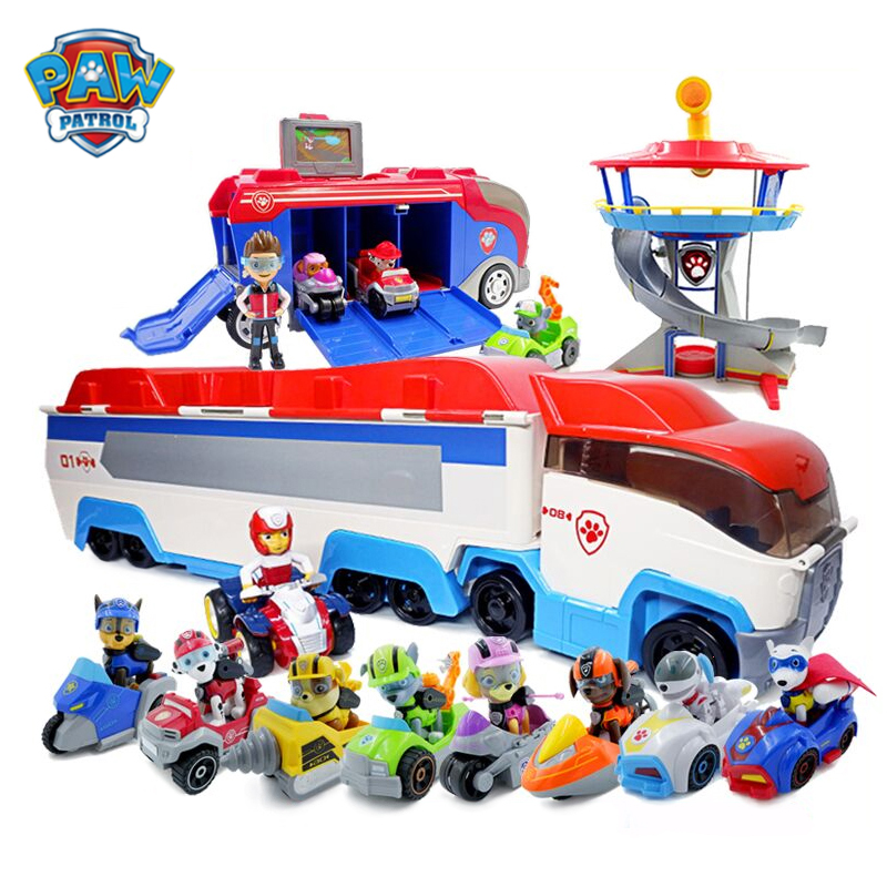 PAW Patrol Marshall Fire Engine Truck Vehicle & Pup Figure Kids Toy Set 