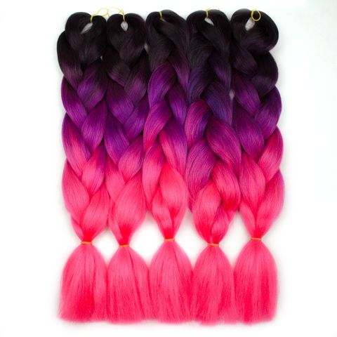 Color Braiding Hair Kanekalon  Pink Kanekalon Braiding Hair - Hair  Extensions Ombre - Aliexpress